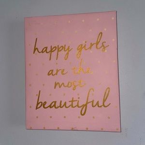 light pink wall art canvas painting 💓🌟